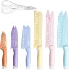 Colorful Knife Set 13 Pieces Kitchen Knives Set with Nonstick Ceramic - MULTY