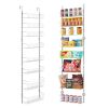 8-Tier Over the Door Pantry Organizer Hanging Storage Rack Adjustable Kitchen - 8 - White