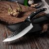 Butcher butcher for meat and bone with small scimitar(USPS Shipping) - Black - Kitchen Surpplice