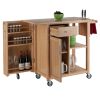 Douglas Utility Kitchen Cart; Natural - 89443