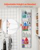 8-Tier Over the Door Pantry Organizer Hanging Storage Rack Adjustable Kitchen - 8 - White