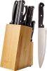 14-Piece High Carbon Stainless Steel Kitchen Knife Set - Black