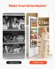 8-Tier Over the Door Pantry Organizer Hanging Storage Rack Adjustable Kitchen - 8 - Black
