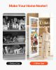 10-Tier Over the Door Pantry Organizer Hanging Storage Rack Adjustable Kitchen - 10 - White