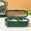 Seasoning Box Combination Set Seasoning Bottle Jar Household Kitchen Supplies Salt Msg Storage Box Sealed One-piece - DM026-green