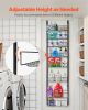 8-Tier Over the Door Pantry Organizer Hanging Storage Rack Adjustable Kitchen - 8 - Black