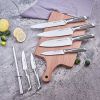 Kitchen Knife Set; Cookit 15 Piece Knife Sets with Block Chef Knife Stainless Steel Hollow Handle Cutlery with Manual Sharpener - default