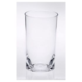 Oval Halo Acrylic Glasses Drinking Set of 4 Hi Ball (15oz), Plastic Drinking Glasses, BPA Free Cocktail Glasses, Drinkware Set, Plastic Water Tum (Color: as Pic)